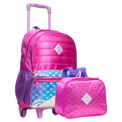 Kit Mochilete e Lancheira Pequena Sestini Plus - Arco Íris 2