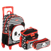 Kit  Mochilete Média mais Lancheira Especial e Estojo 2 Compartimentos Sestini Kids X Panda 4 - Colorido