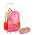 Kit  Mochilete Grande e Estojo 2 Compartimentos Peppa M Fruits - Colorido