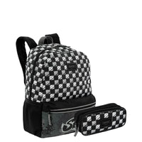 Kit Mochila Grande e Estojo 2 Compartimentos Sestini M Plus Skate - Colorido