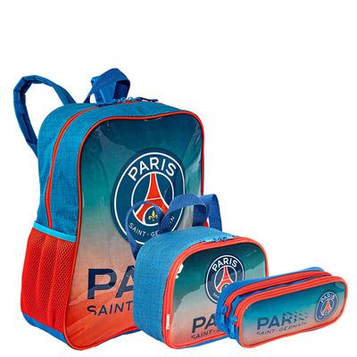 Kit Mochila Grande mais Lancheira Pequena e Estojo 2 Compartimentos Psg M - Colorido