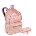 Kit  Mochila Grande e Estojo Box Especial Capricho Estrelas - Rosa Claro