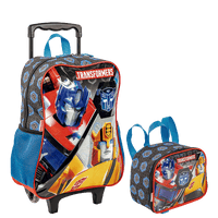 Kit Mochilete Grande e Lancheira Pequena Transformers Cybertron - Colorido