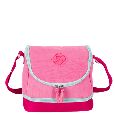 Lancheira 2 Compartimentos Sestini Lunch Crinkle 3 Double Rosa - Pink