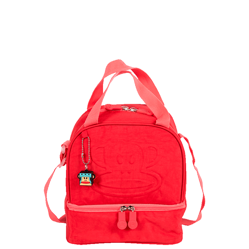 Lancheira 2 Compartimentos Paul Frank Classics Vermelho - Cereja