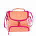 Kit  Mochila 2 Compartimentos e Lancheira com Bolso Frontal Sestini Lover - Coral