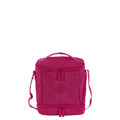 Lancheira Fitness 2 Compartimentos Sestini Lunch Crinkle Rosa - Pink