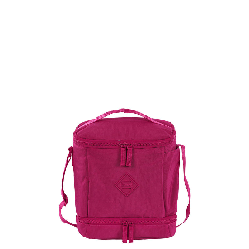 Lancheira Fitness 2 Compartimentos Sestini Lunch Crinkle Rosa - Pink