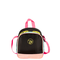 Lancheira Grande Capricho Contrast - Preto e Rosa