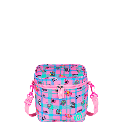 Lancheira Grande Capricho Student School - Rosa Claro