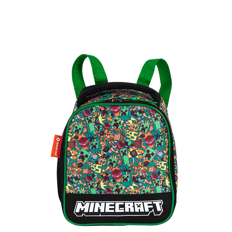 Lancheira Grande Minecraft Funtage - Colorido