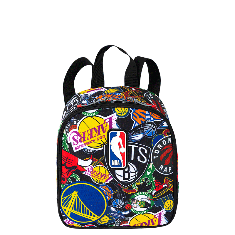 Lancheira Grande NBA Begins Logos - Preto