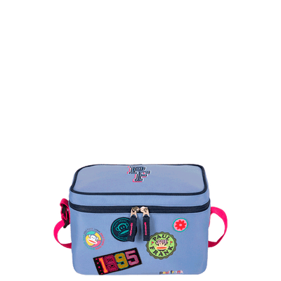 Lancheira Grande Paul Frank Casual Patches - Azul