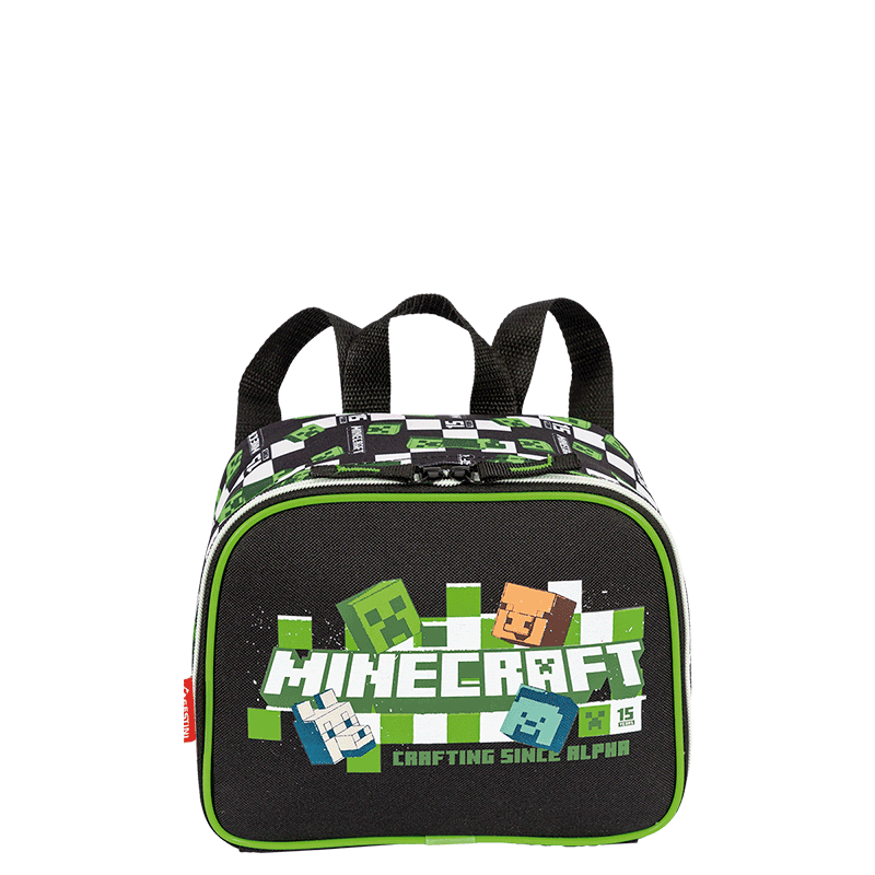 Lancheira Pequena Minecraft Plus 15 Anos - Colorido