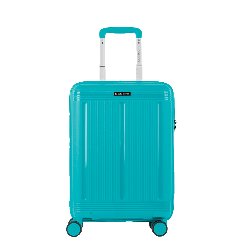 Mala de Viagem Bordo com Rodas 360° PP Pulse - Azul Turquesa