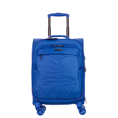Mala de Viagem Bordo com Rodas 360° Soft - Azul - Grande