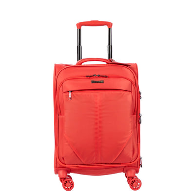 Mala de Viagem Bordo com Rodas 360° Soft Laranja - Coral - Grande