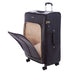 Mala de Viagem Grande com Rodas 360° Croco 4T - Preto