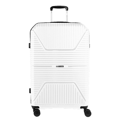 Mala de Viagem Grande com Rodas 360° PP Prime - Branco - Grande