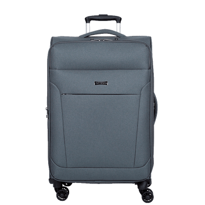 Mala de Viagem Grande Sestini Ultralight Plus com Rodas duplas 360°, Zíper Expansível e Cadeado TSA - Cinza - Grande