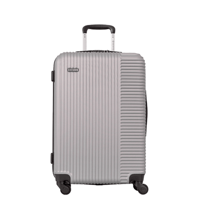 Mala de Viagem Média com Rodas 360° Classy 24- Prata - Grande