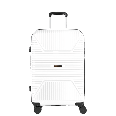 Mala de Viagem Média com Rodas 360° PP Prime - Branco - Grande