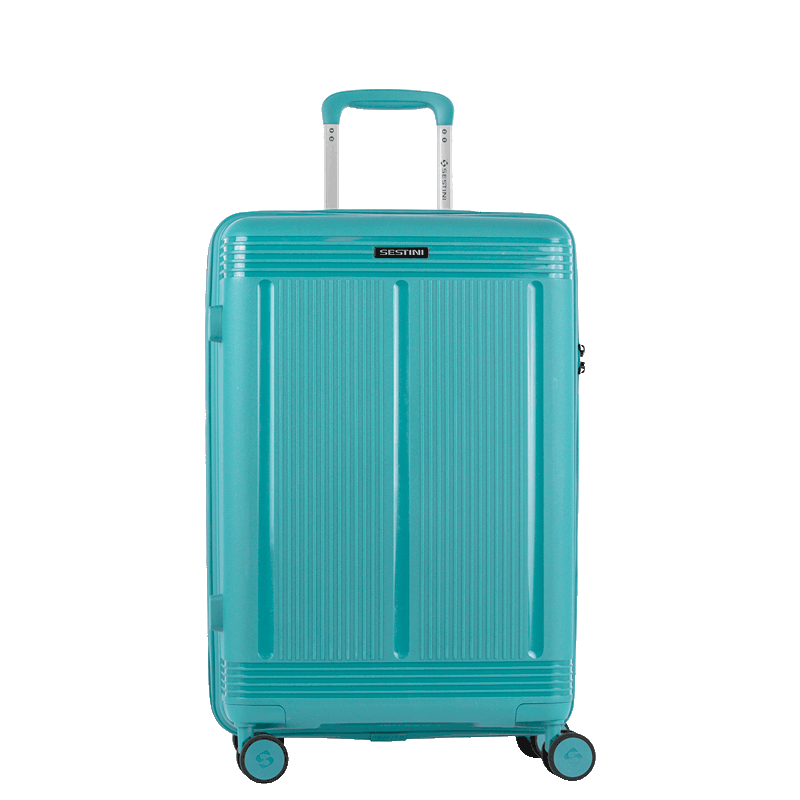 Mala de Viagem Média com Rodas 360° PP Pulse - Azul Turquesa