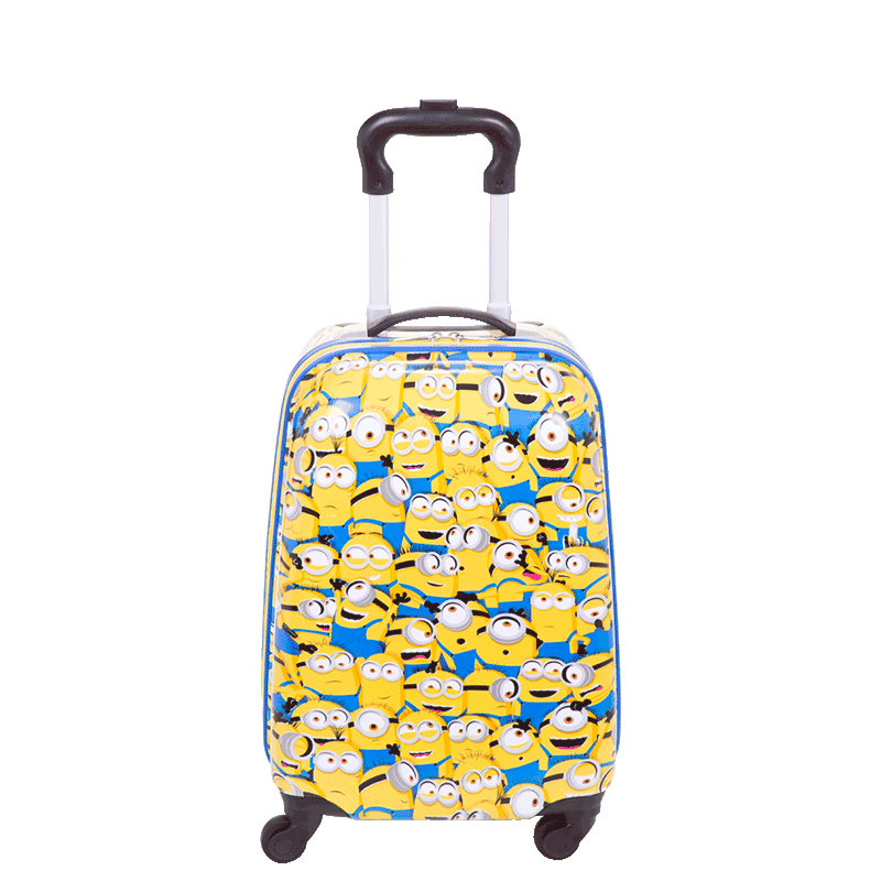 Mala de Viagem Pequena com Rodas 360° Minions - Colorido