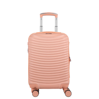 Mala de Viagem Pequena com Rodas 360° Vega 3T - Coral - Grande
