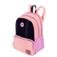 Mochila 2 Compartimentos Capricho Block - Pêssego e Lilás