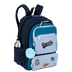 Mochila 2 Compartimentos Capricho Class Cosmic Patches - Azul