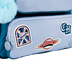 Mochila 2 Compartimentos Capricho Class Cosmic Patches - Azul