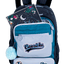 Mochila 2 Compartimentos Capricho Class Cosmic Patches - Azul