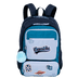 Mochila 2 Compartimentos Capricho Class Cosmic Patches - Azul