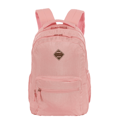 Mochila 2 Compartimentos Sestini College 3 - Metálico Rosa