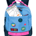 Mochila 2 Compartimentos Paul Frank Casual Patches - Azul
