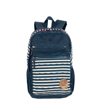Mochila 2 Compartimentos Paul Frank World Navy Azul - Marinho