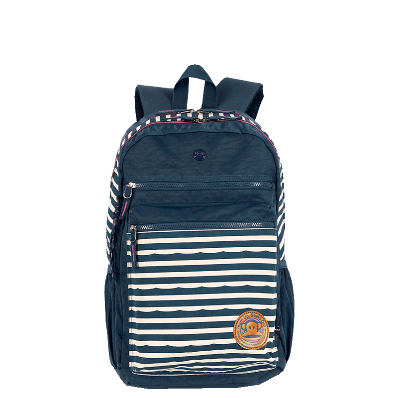 Mochila 2 Compartimentos Paul Frank World Navy Azul - Marinho