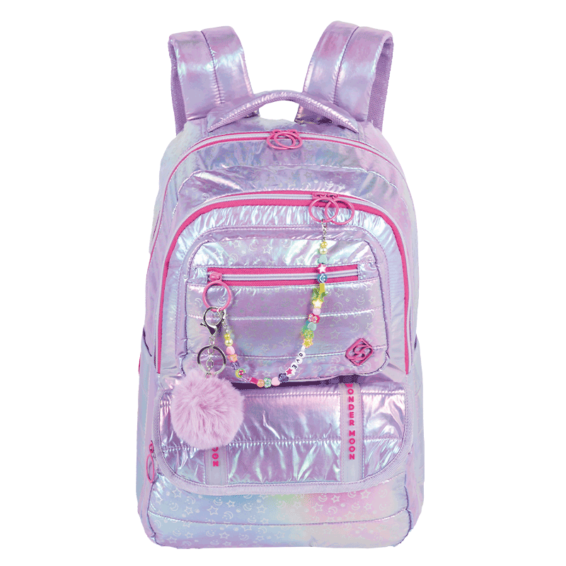 Mochila 2 Compartimentos Sestini Wonder Moon - Metálico