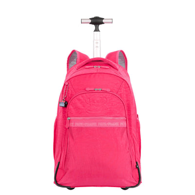 Mochila Carrinho 2 Compartimentos Paul Frank Classics - Dark Rosa - Pink