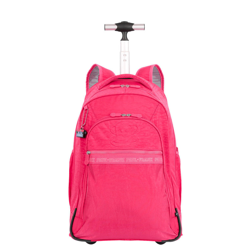 Mochila Carrinho 2 Compartimentos Paul Frank Classics - Dark Rosa - Pink
