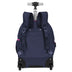 Mochila Carrinho 2 Compartimentos Sestini Rolling Grande Crinkle - Azul Neon