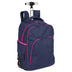 Mochila Carrinho 2 Compartimentos Sestini Rolling Grande Crinkle - Azul Neon