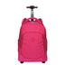 Kit Mochila Carrinho 2 Compartimentos mais Lancheira 2 Compartimentos e Estojo 2 Compartimentos Sestini Crinkle Rosa - Pink
