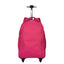 Kit Mochila Carrinho 4 Rodas e Lancheira Fitness Sestini Crinkle Rosa - Pink