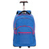 Mochila Carrinho Mega Rodas Paul Frank Classics Azul - Aquamarine