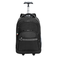 Mochila Carrinho Mega Rodas Paul Frank Classics - Preto