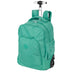 Mochila Carrinho 2 Compartimentos Sestini Rolling Grande Crinkle Verde - Jade