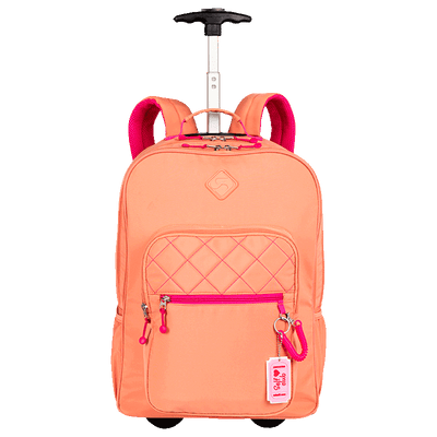 Mochila Carrinho 2 Compartimentos Sestini Lover Laranja - Pêssego