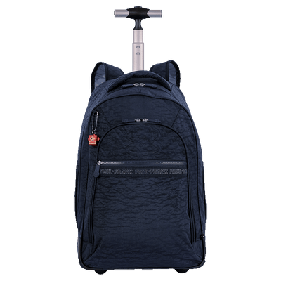 Mochila Carrinho 2 Compartimentos Paul Frank Classics - Azul Marinho